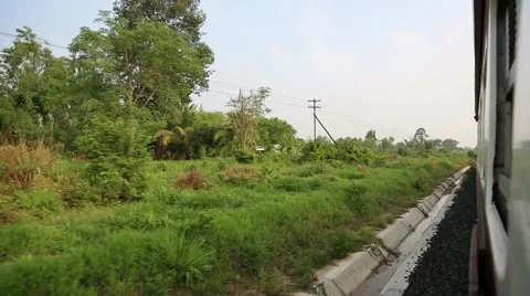 View from train Window Stock Footage 50684303
