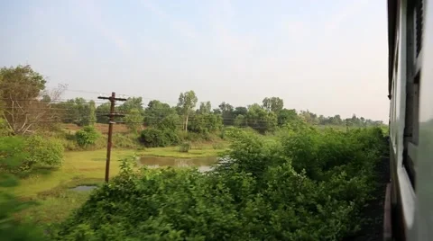 View from train Window Stock Footage 50684310
