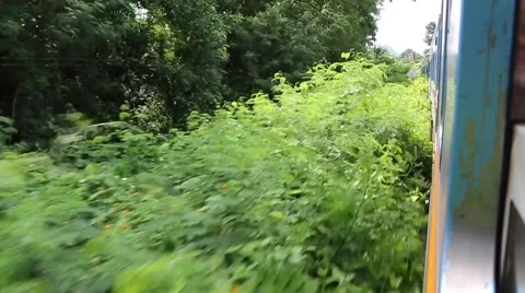 View from the train window. Stock Footage 50991849