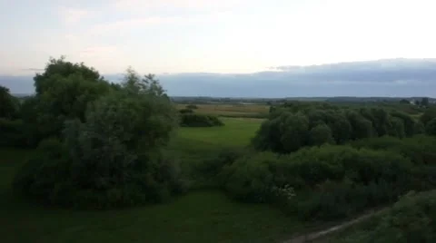 View From The Train Window Stock Footage 52554363