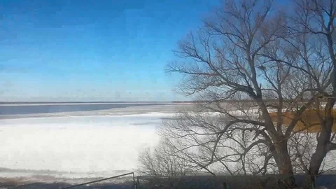 View from the train window Stock Footage 88967412