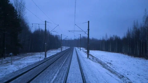 View from train window Stock Footage 104803599