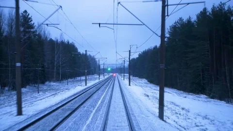View from train window Stock Footage 104803682