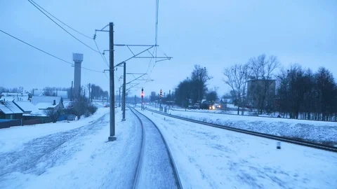View from train window Stock Footage 104803691
