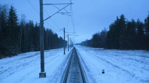 View from train window Stock Footage 104803705
