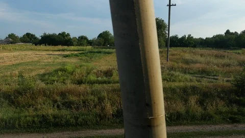 View from the train window Stock Footage 114833274