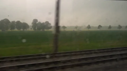 The view from the train window. Stock Footage 116304300