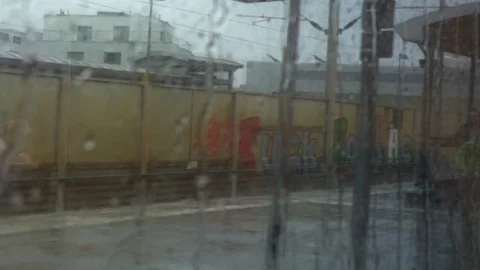 The view from the train window. Stock Footage 116304491