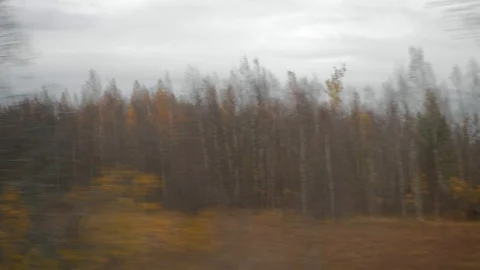 View from the train window  Stock Footage 118751277