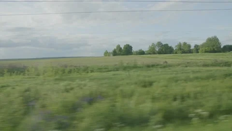 View from the train window Vídeos de archivo 201385411