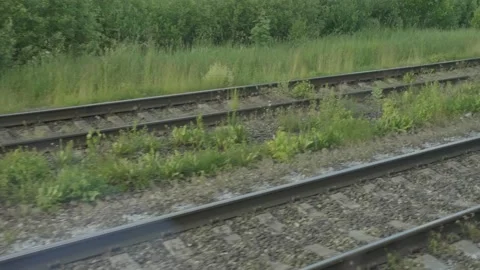 View from the train window Vídeos de archivo 201385509