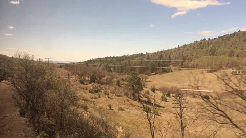 View from train window Stock Footage 234649608