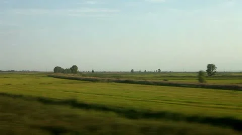 View from train Window, full HD video, 1920X1080 No#3 Stock Footage