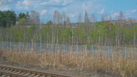View From The Train Window. passengers window view Stock Footage 154651039