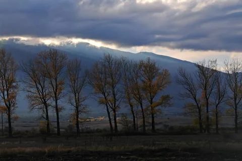 View from the train window Stock Photos