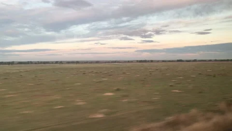 View from train window train amtrak2 Stock Footage 234646551