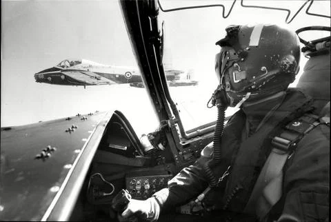 View From The Trainee Seat From A Raf Bac Jet Provost Trainer Aircraft In Format Stock Photos