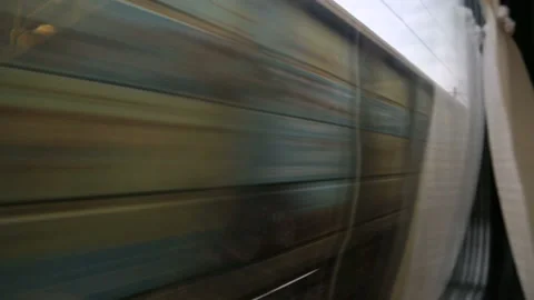 View from the train's window 库存影片 102844816