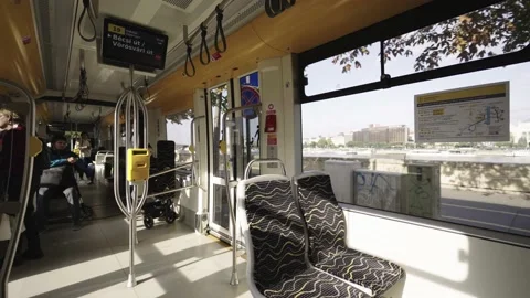 View from Tram window, Budapest Stock-Footage 197324816