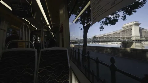 View from Tram window, Budapest Video stock 197324819