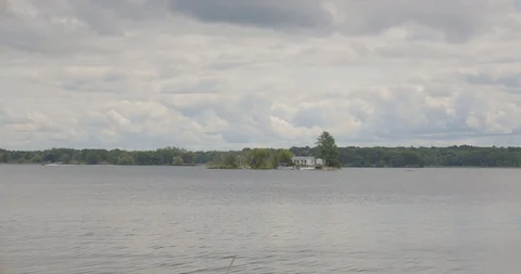 View of a tranquil lake  Stock Footage 115160498