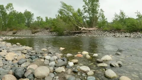 View of a tributary Stock Footage 234730692