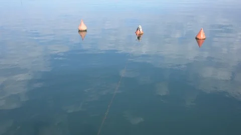 View of the Trieste sea from the pier Stock Footage 101382022