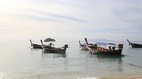 View of tropical beach caribbean Stock Footage 64514430