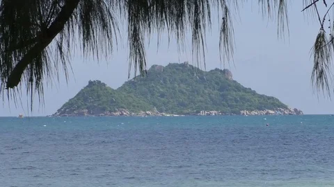 View of the tropical island Stock Footage 112665553