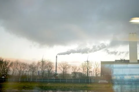 View trough riding window train 写真素材