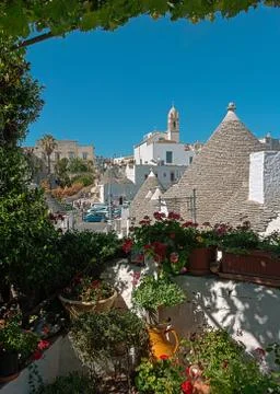 View trulli alberobello Stock Photos