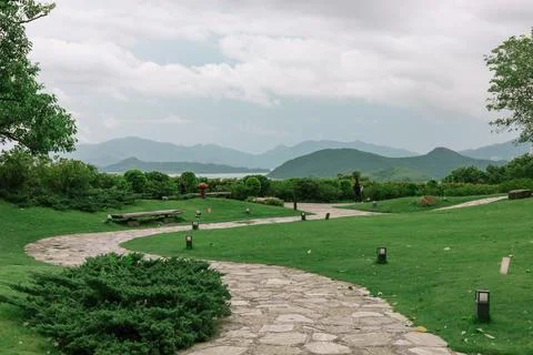 View From Tsz Shan Monastery Stock Photos