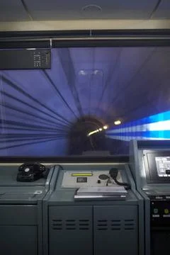  View of tunnel from inside subway train Beijing China Copyright: xýxBluex.. Stock Photos