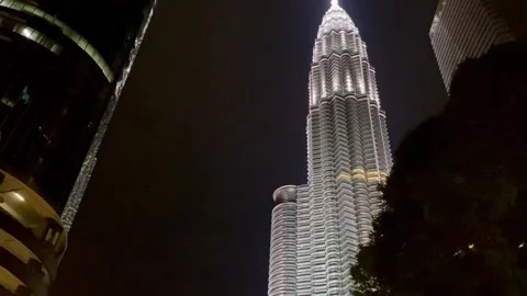 View of twins tower malaysia Stock Footage 276515892