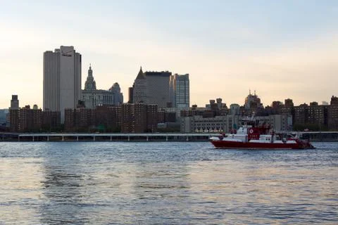 View of Two Bridges from Brooklyn Stock Photos
