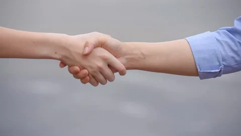 casual shaking hands