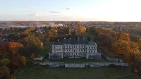 View of the two fortresses from a height Stock Footage 163768153
