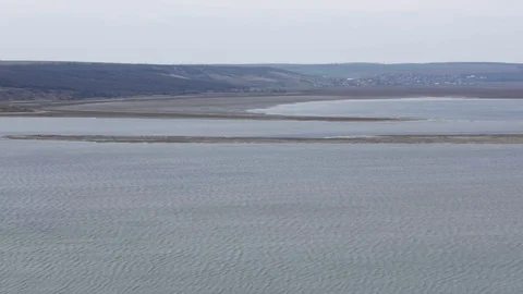 View of the Tylihul Estuary from the shore. Stock Footage 73980452