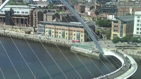 View on tyne river Stock Footage 86200695