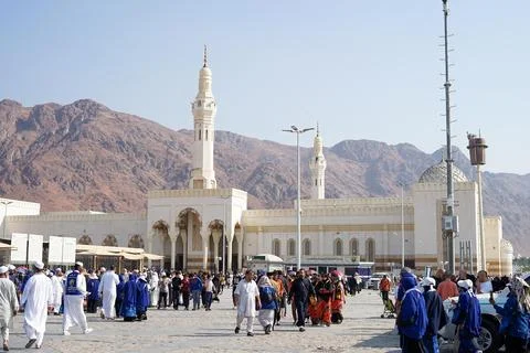 The View of Uhud Mountain Stock Photos