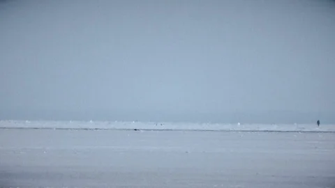 View from under the bridge over the river Stock Footage 85831637