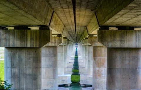 A View Of Under The Bridge. Foto stock