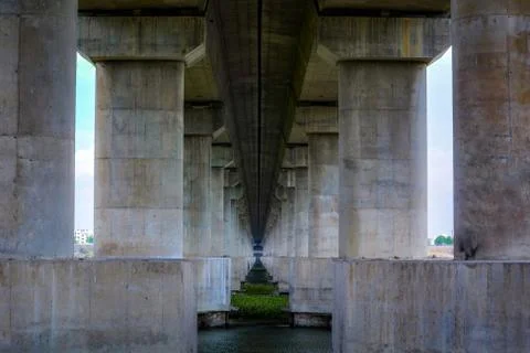A View Of Under The Bridge. Foto stock