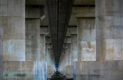 A View Of Under The Bridge. Foto stock