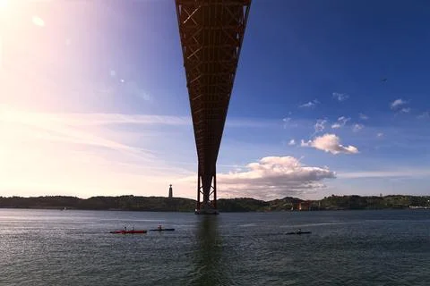 View from under a bridge Stock Photos