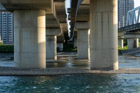 View under the flyover 库存照片