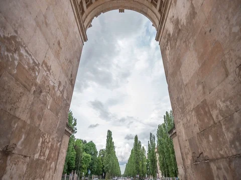 View under siegestor in munich,germany, Stock-Footage 69476188