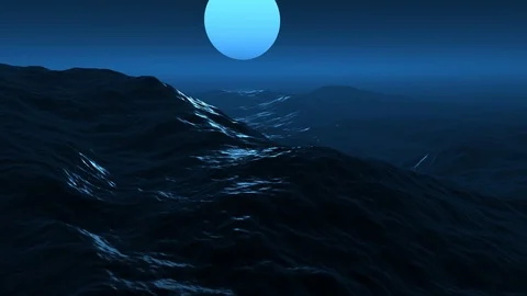View under water and above water.  3d animation 库存影片 127026113