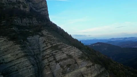 View from underneath the Col du Veyou to the panorama of the Alps Stock Footage 222794478