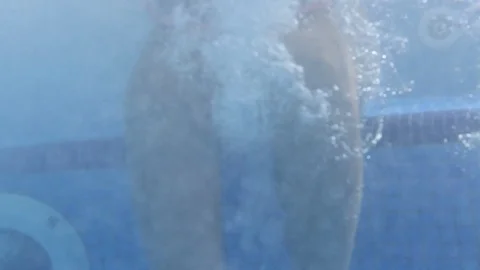 View of the underwater part of the jacuzzi Stock Footage 105101425